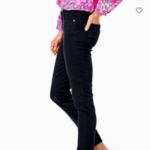 Lilly Pulitzer Worth skinny pant navy blue size 2 beachy preppy minimalist